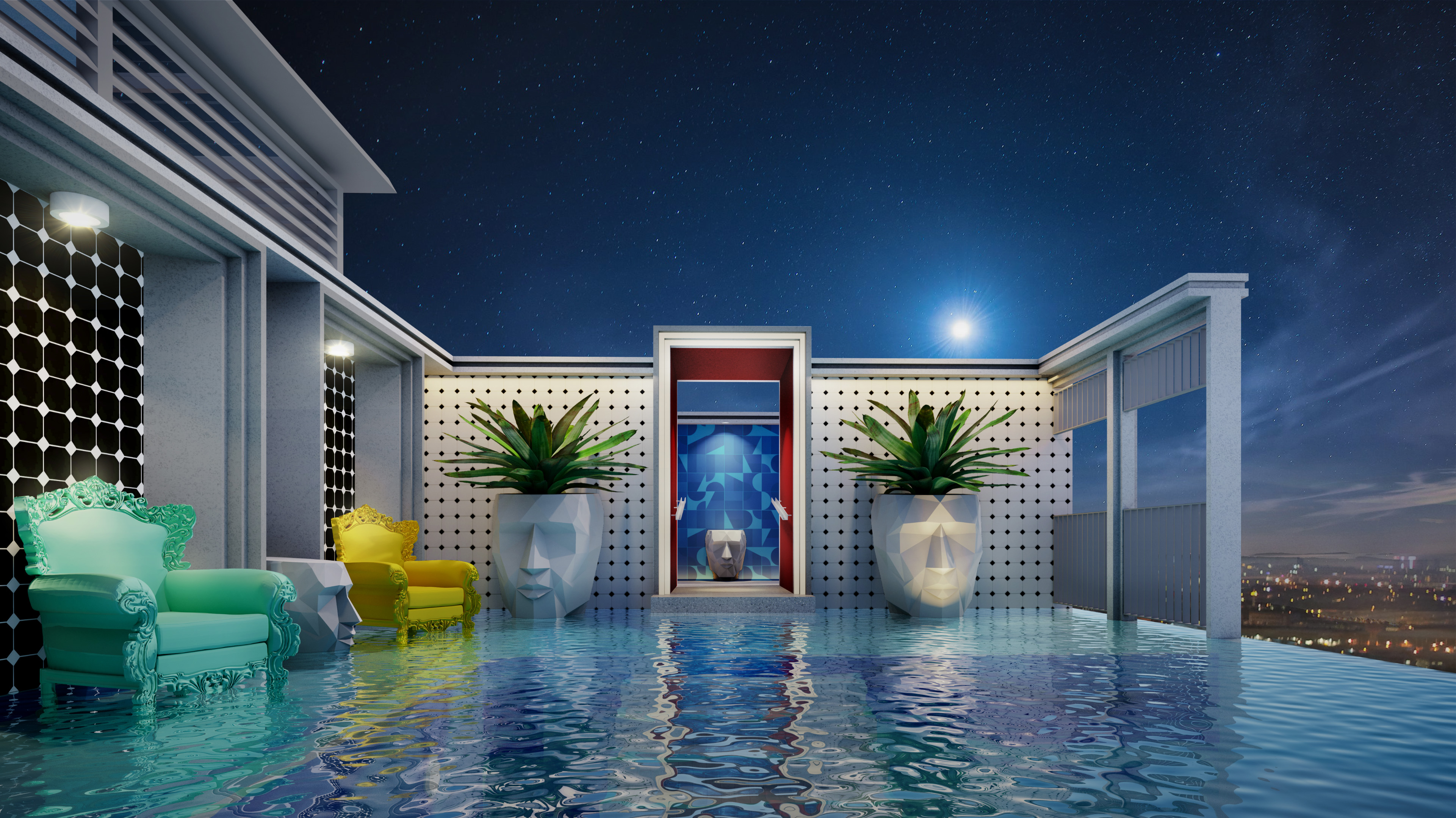 Shallow Pool Lounge